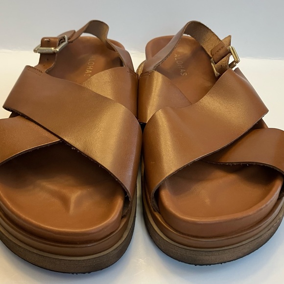 Alohas Leather Sandals Size 41 - Picture 3 of 6